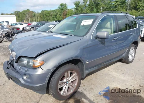 2006 BMW X5 4.4I z USA, uszkodzony, nr VIN 5UXFB53536LV24662